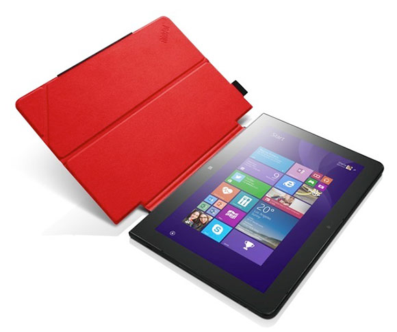 Lenovo recently introduced the ThinkPad 10 Windows-based tablet, seen on stage at the Microsoft Computex keynote 2014. 