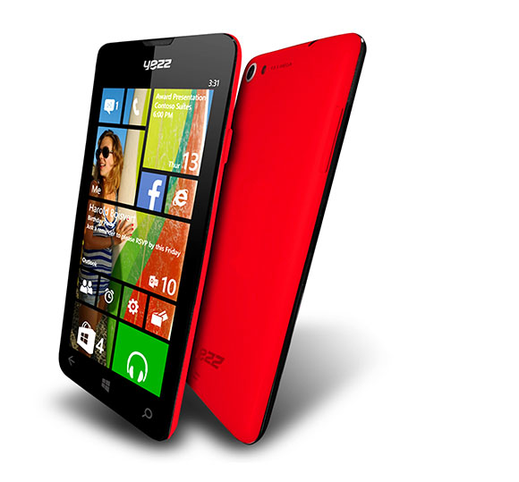 Meet the new YEZZ Billy 4.7 Windows Phone, seen on stage at the Microsoft Computex Keynote 2014.