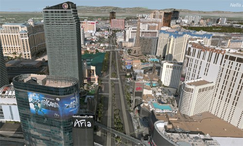 Las Vegas new on Bing Maps Streetside and 3D