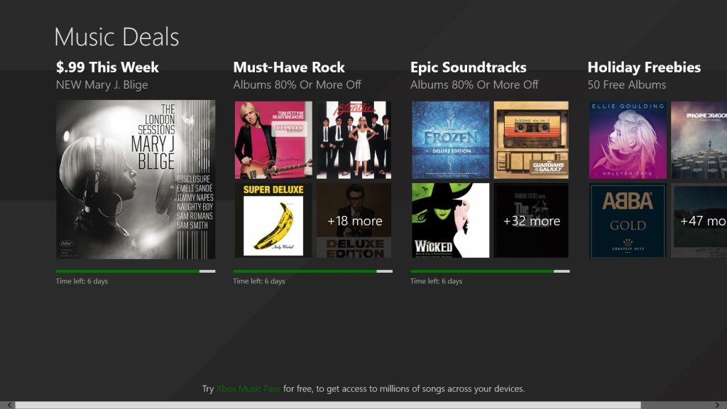 Music Deals Homepage