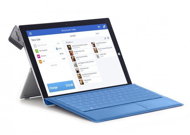 Surface Pro 3, PayPal Here, POS