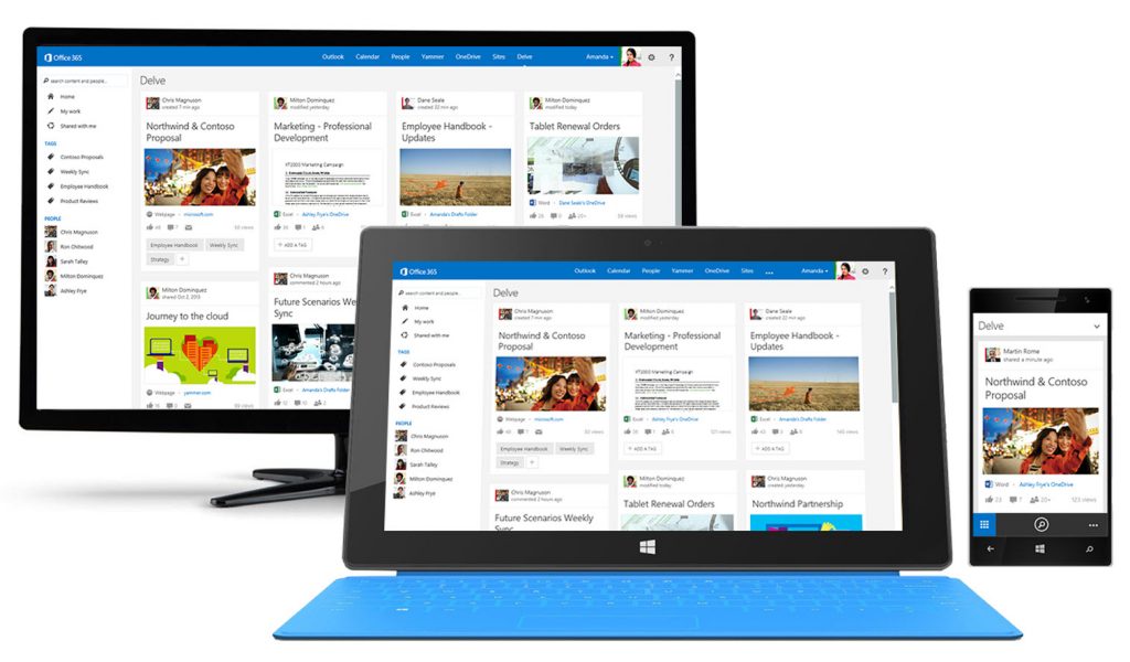 Office Delve, a new way to discover relevant information and connections from data across Office 365, as well as provide predictive search capabilities, will be part of SharePoint’s evolution.