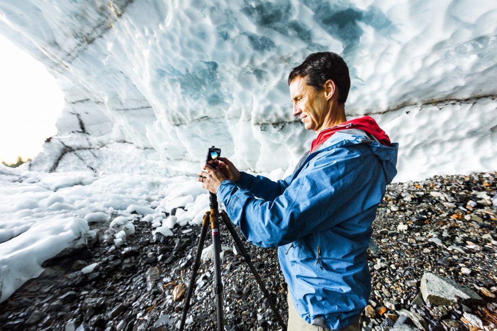 Stephen Alvarez on a recent photo expedition to Big Four Ice Caves in Washington state.
