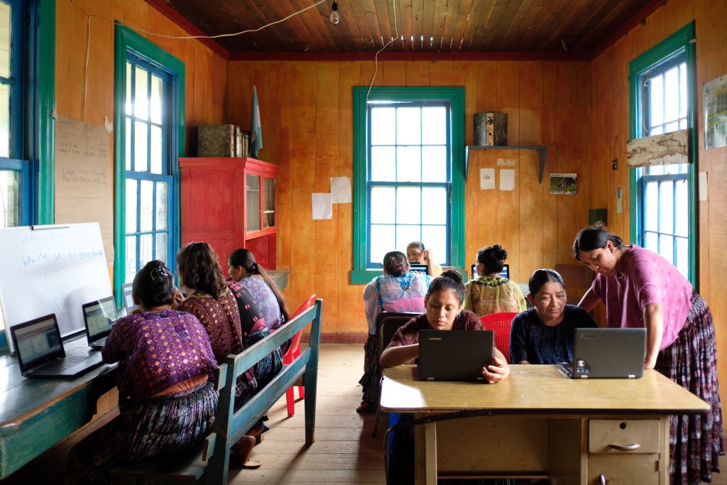 Photo of women in a classroom