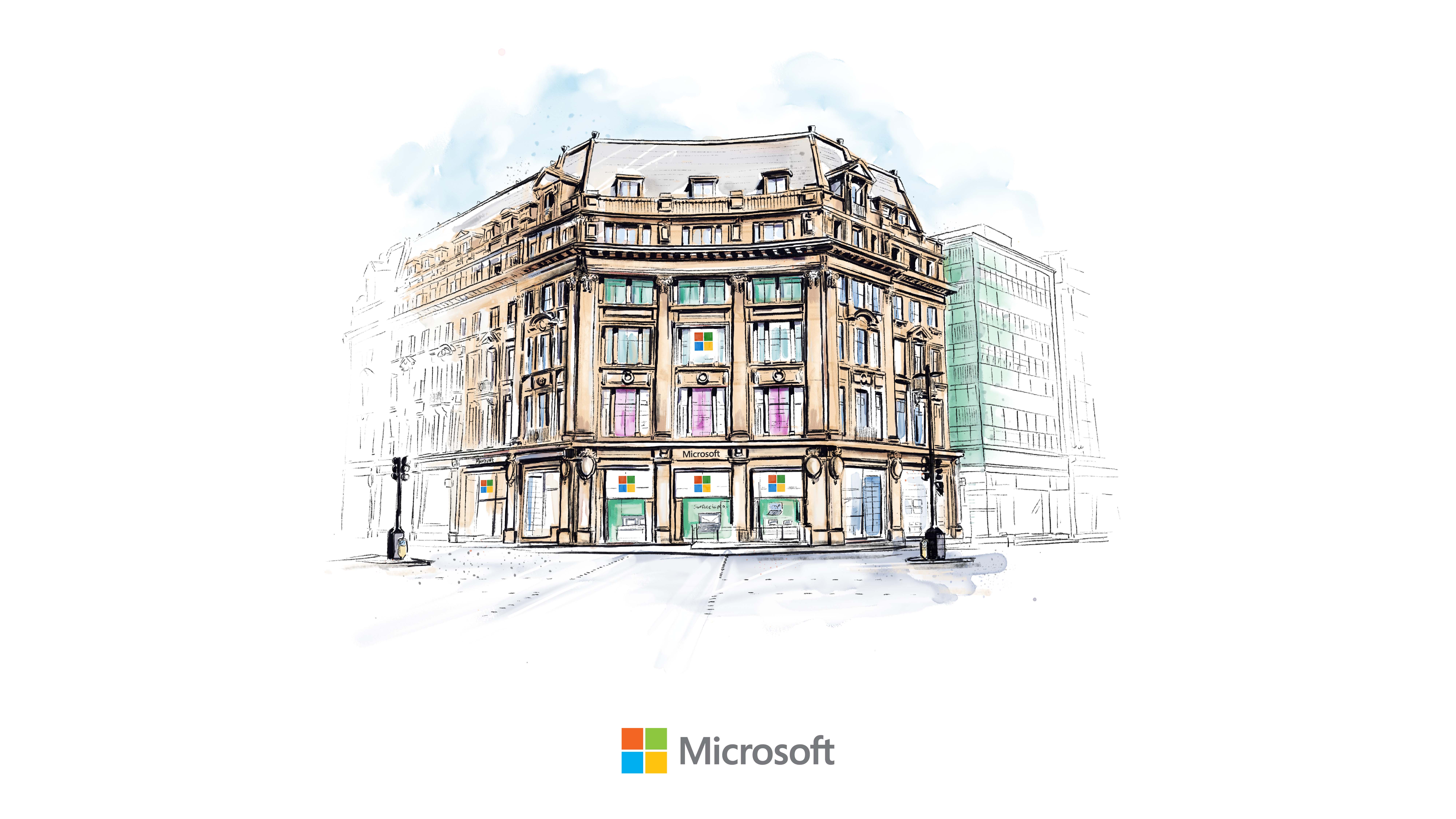 Flagship Microsoft store in London