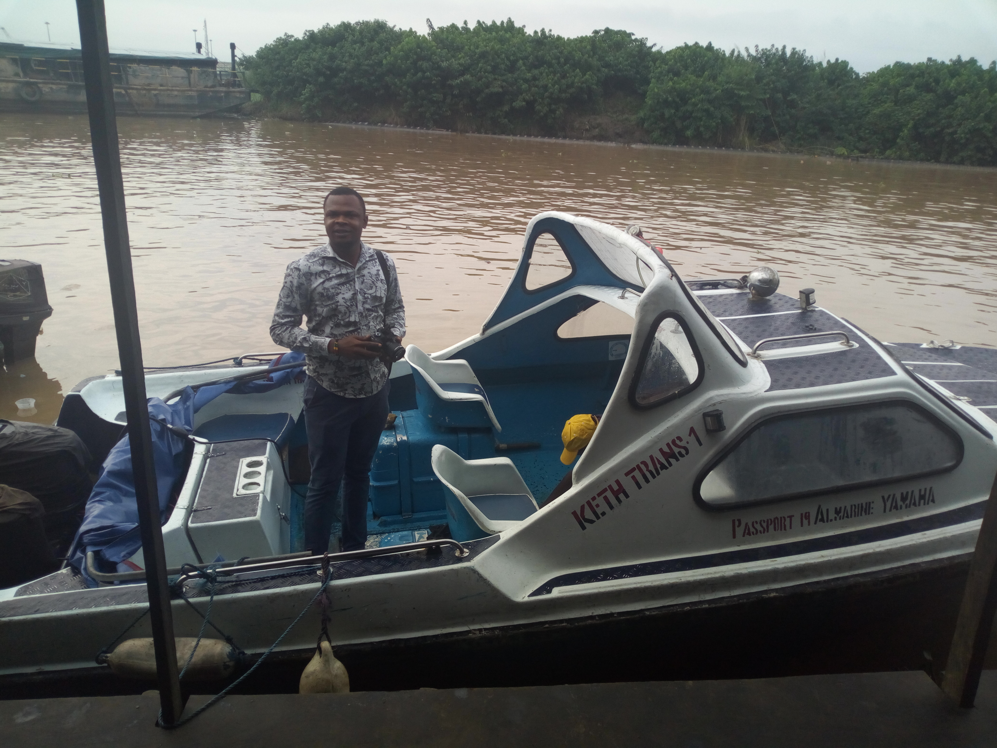 Kelechukwu Iruoma at a jetty of an an oil producing community in the Niger Delta (1)