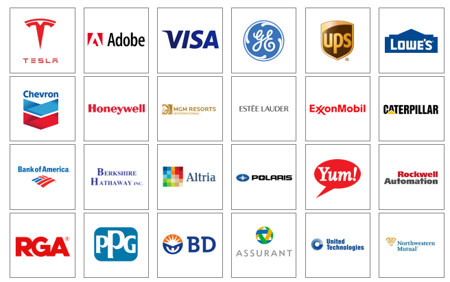 24 business logos of Microsoft partners