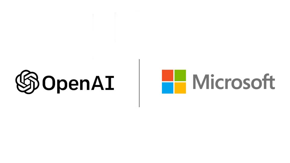 OpenAI and Microsoft logos