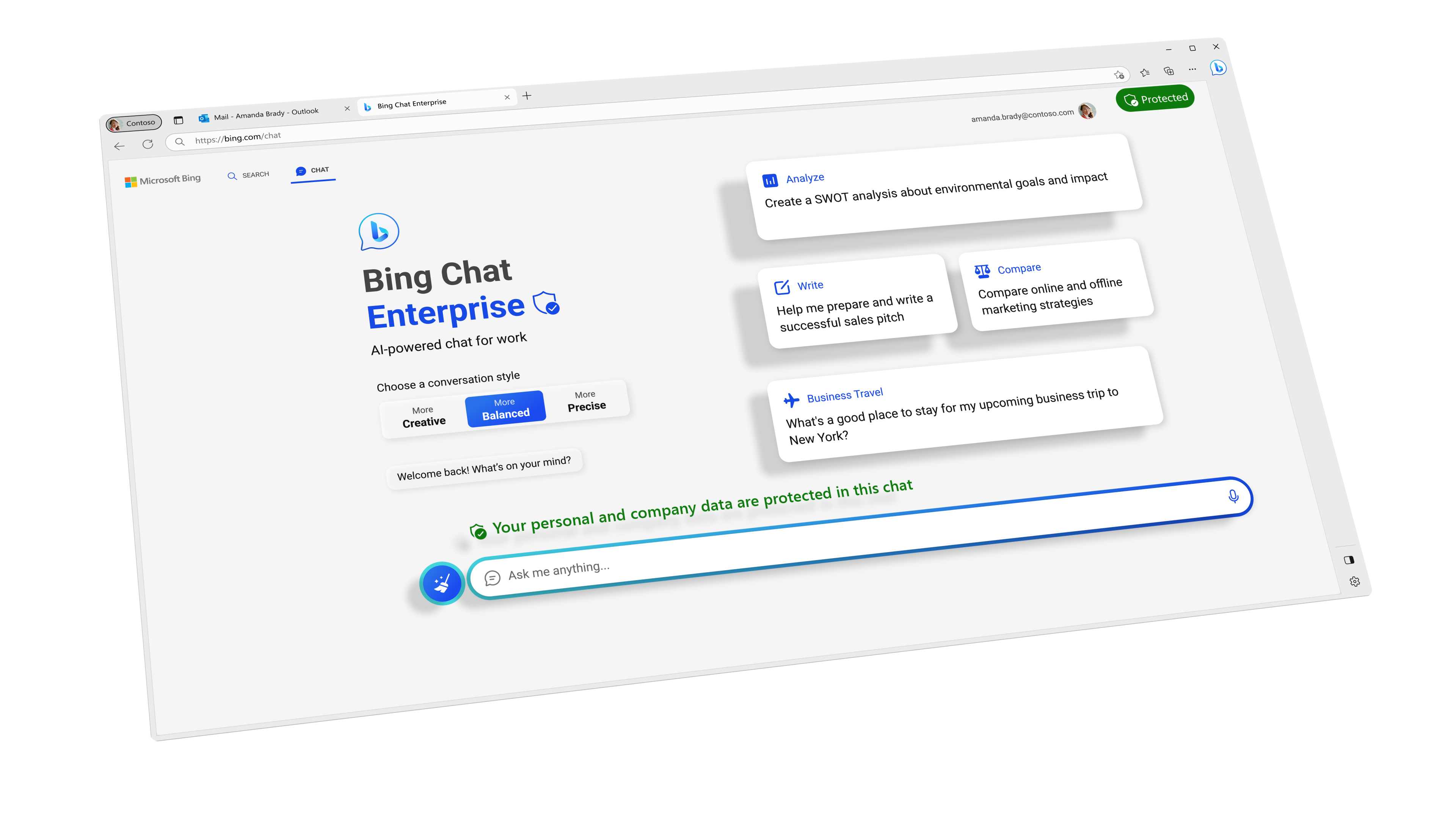 Furthering our AI ambitions – Announcing Bing Chat Enterprise and