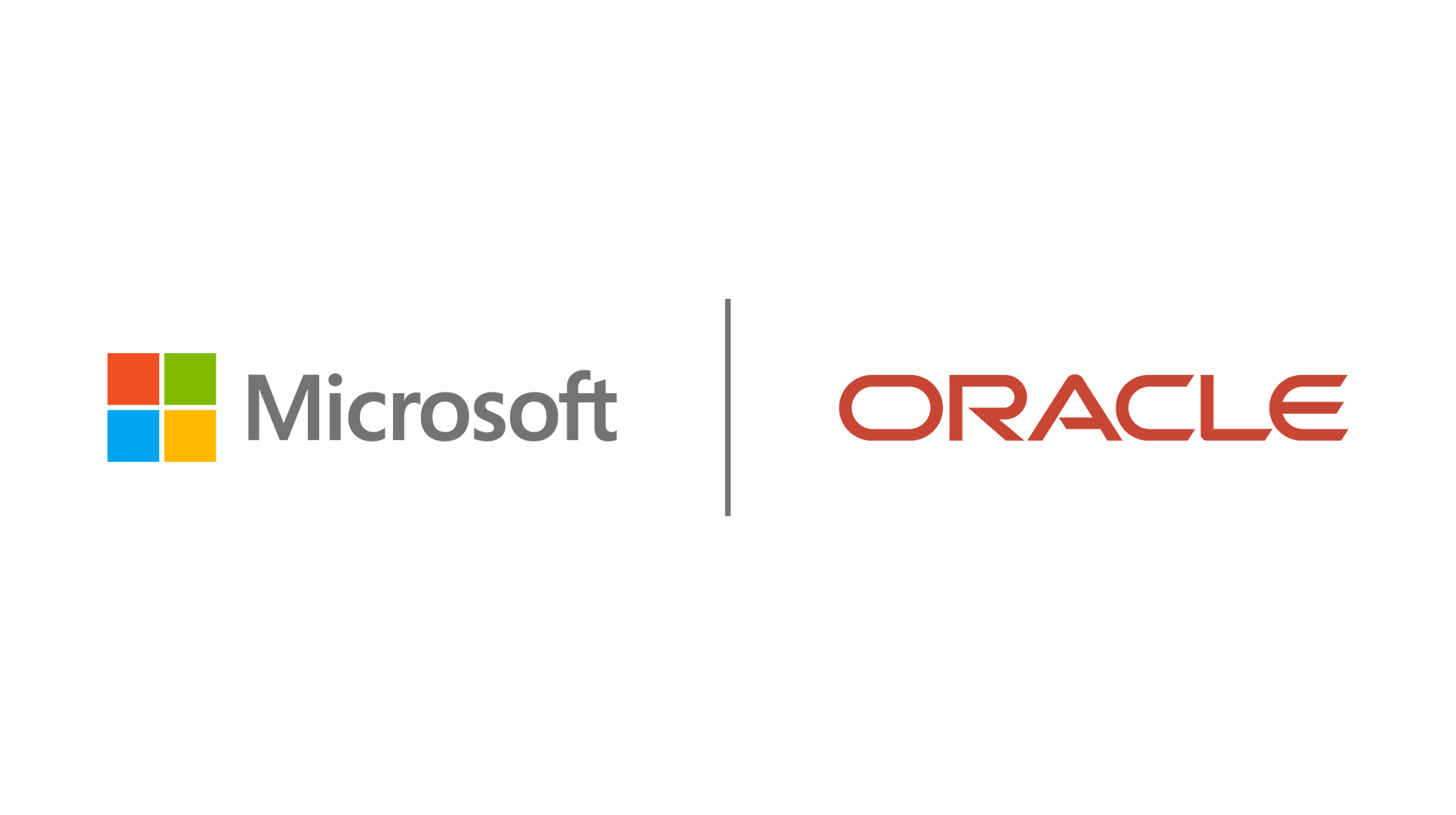 Logótipos da Microsoft e da Oracle