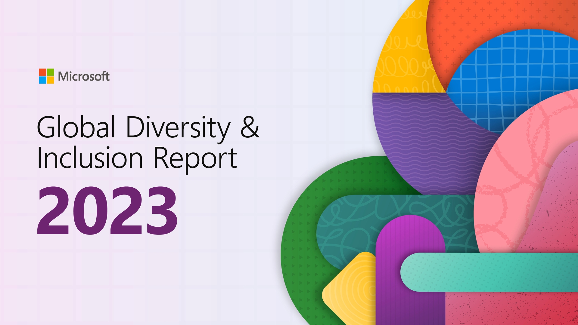 Global diversity and inclusion report artwork