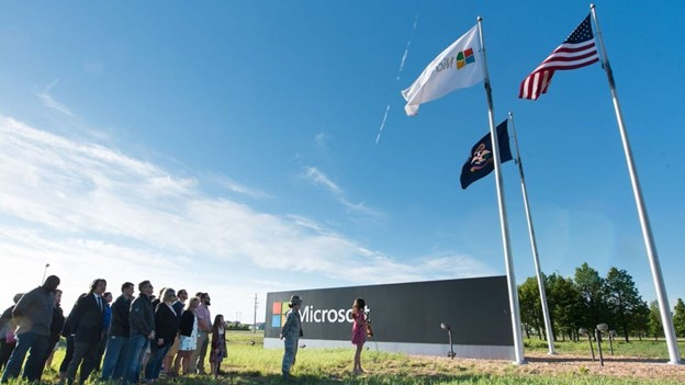 Group of military veterans at Microsoft