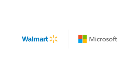 Walmart and Microsoft logos