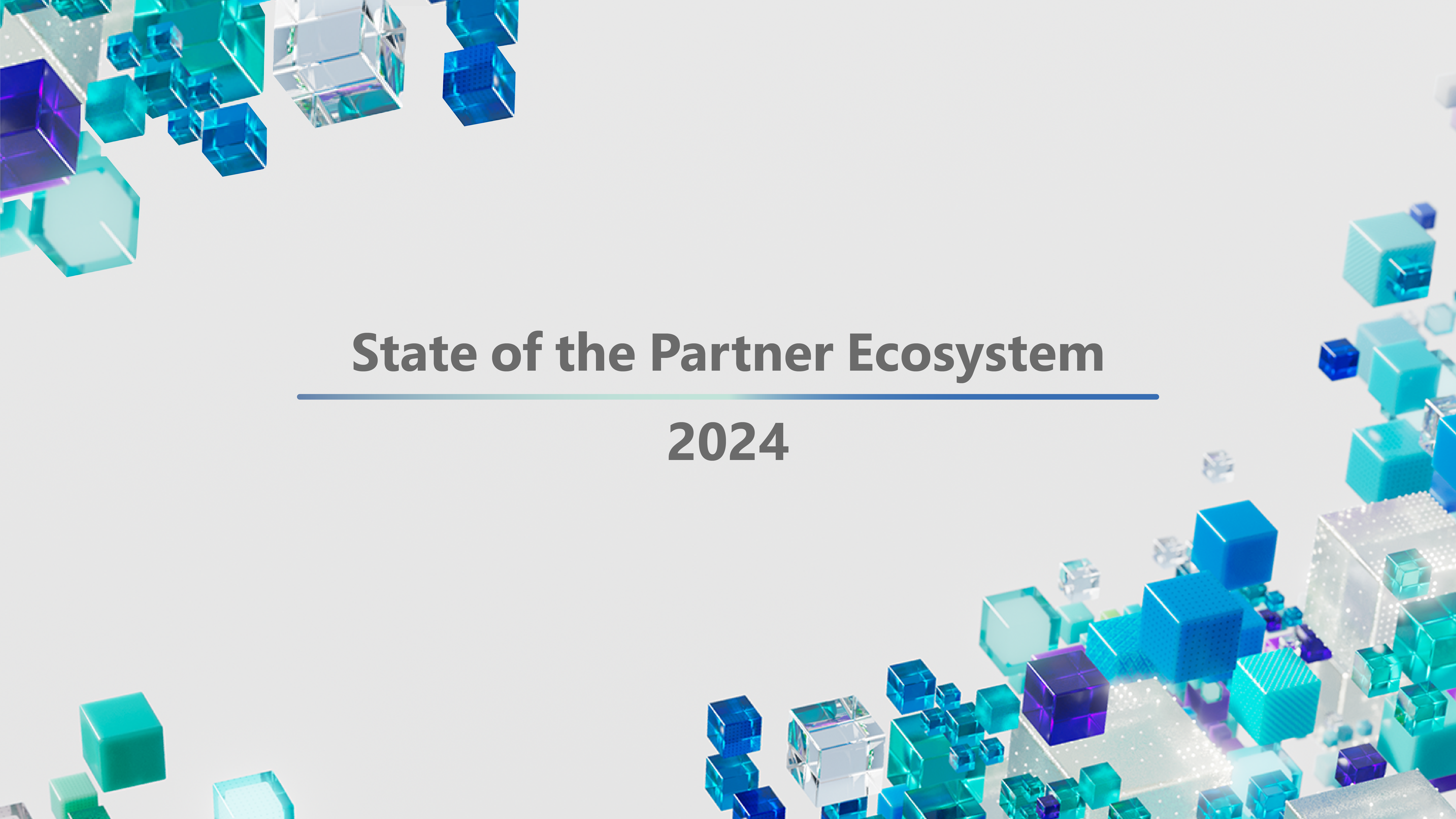 A stylized banner that reads Microsoft State of the Partner Ecosystem 2024.