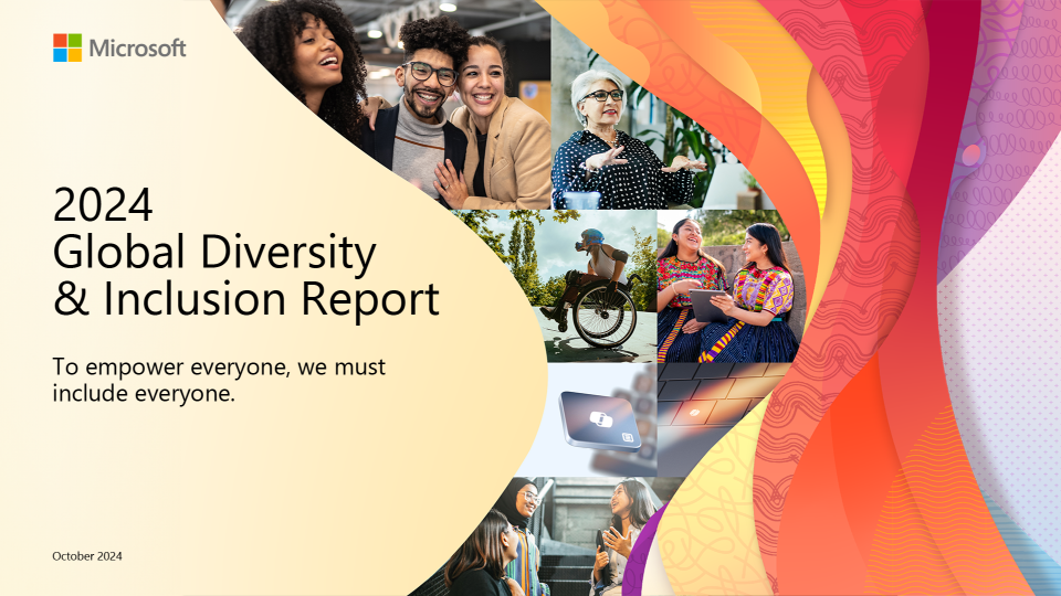 The front cover of the 2024 Global Diversity & Inclusion Report.