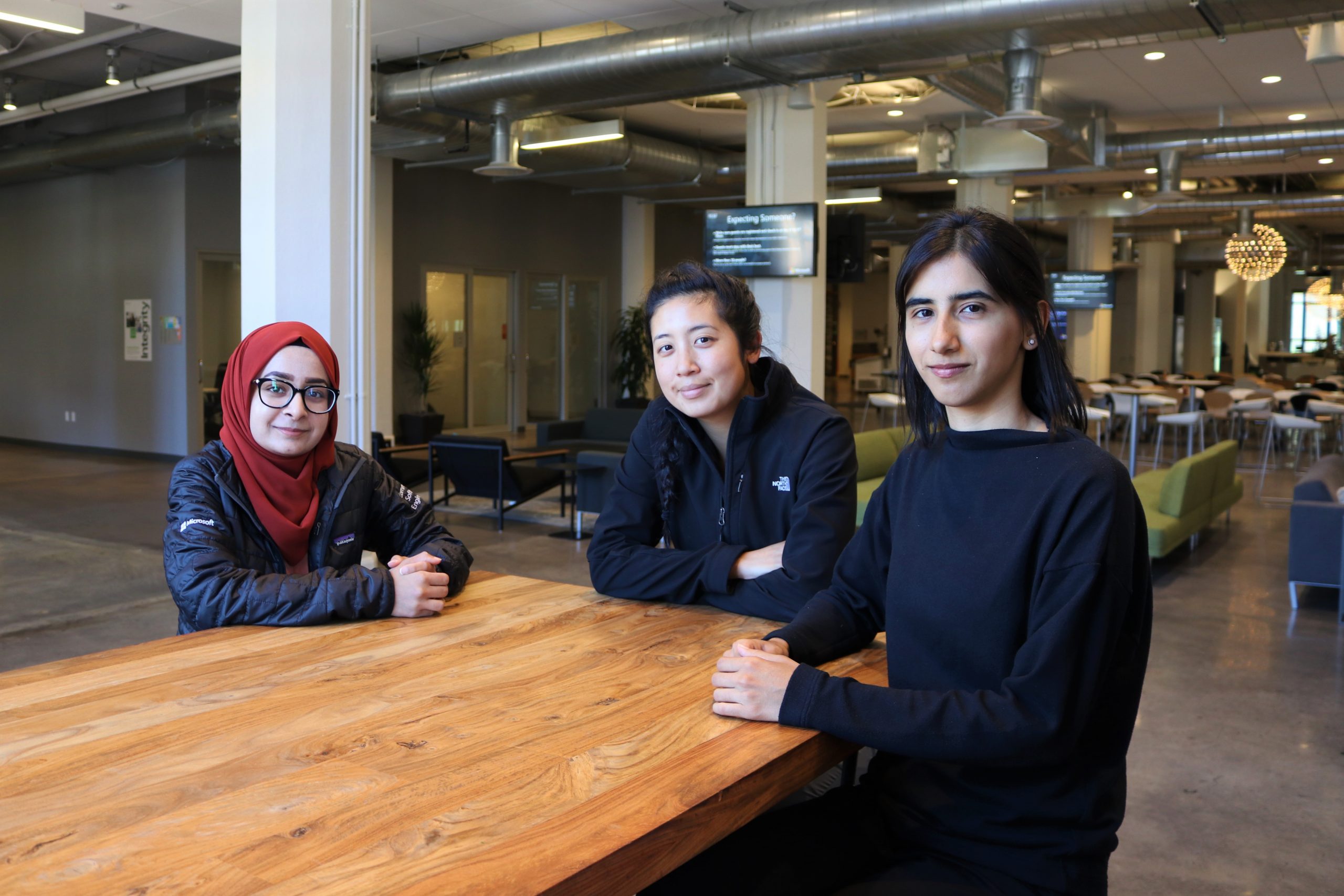 Edaena interviews fellow Microsoft Bay Area employees Samiya Akhtar and Yvonne Radsmikham, both software engineers on the Commercial Software Engineering