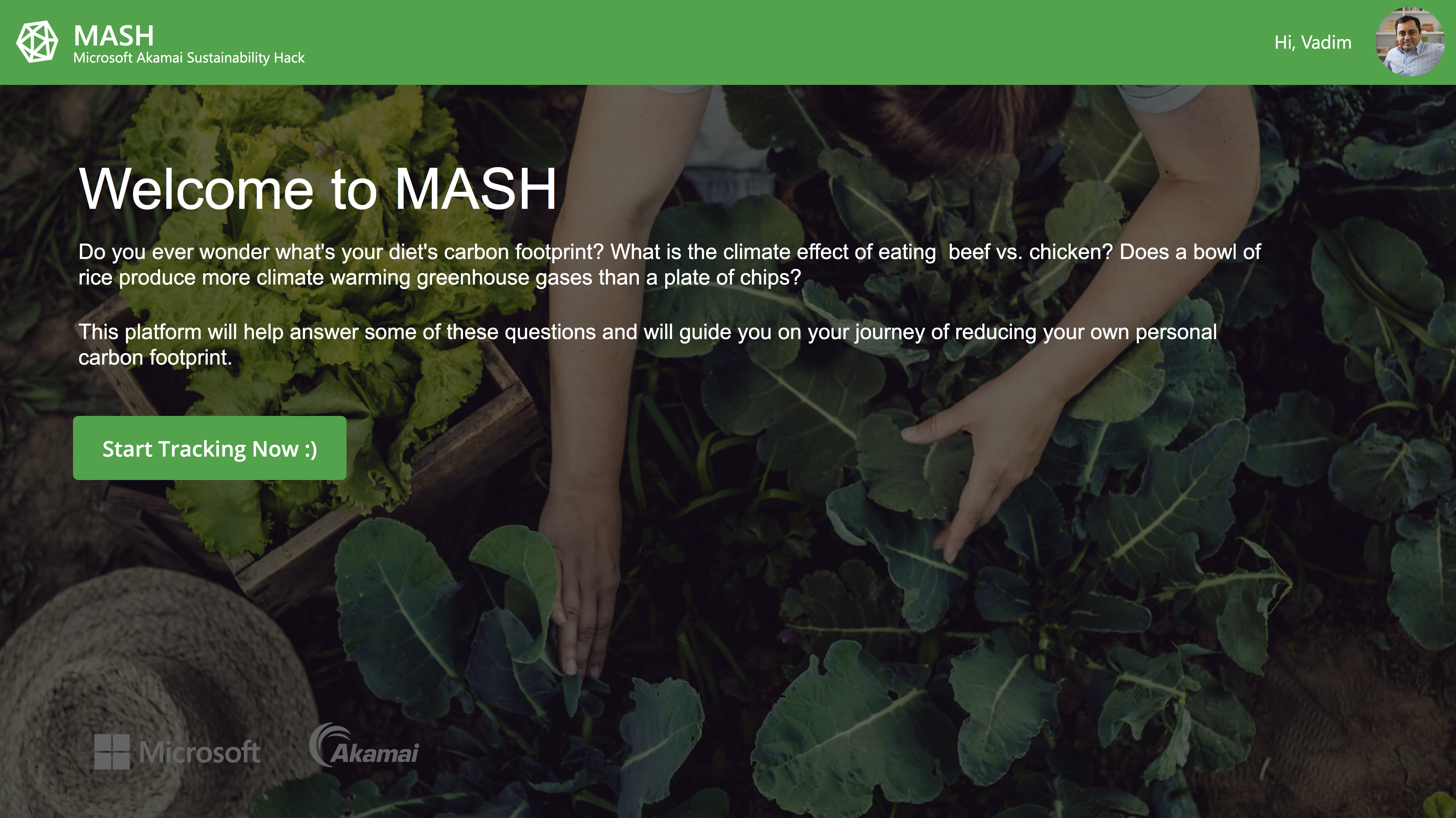 MASH app reads "Welcome to MASH."