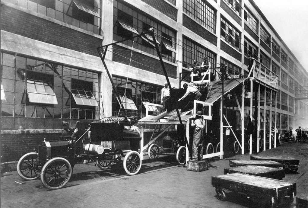 Automobile factory, 1919