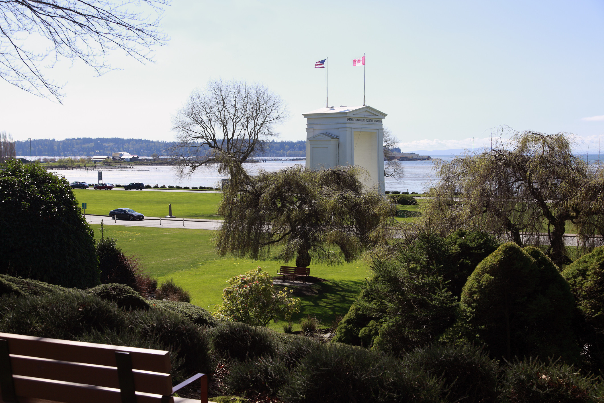 International Peace Arch, U.S. Canada border, present day