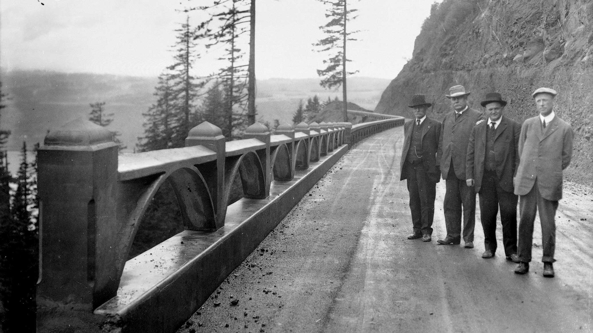 Sam Hill and company on newly developed Interstate 5