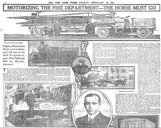 Newspaper about Fire Department