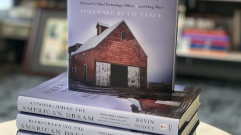 Kevin Scott’s book, Reprogramming the American Dream, will be available Tuesday, April 7.