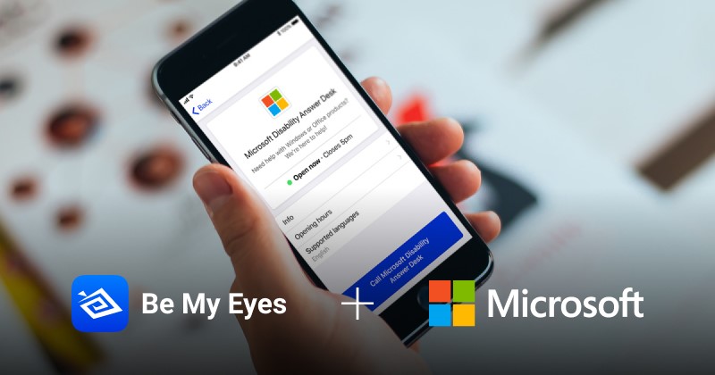 Thumbnail image for Microsoft joins Be My Eyes app to provide tech support to Blind and Low Vision customers