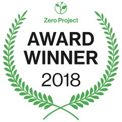 Image of Zero Project Award Winner logo.