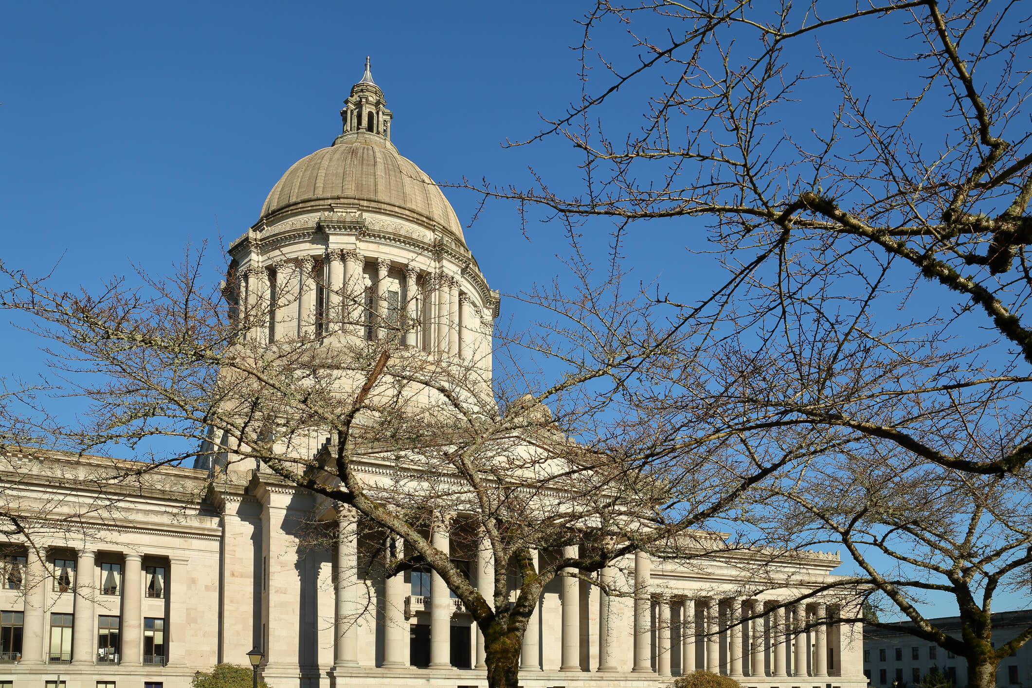 Dome of the Washington state capital building in Olympia