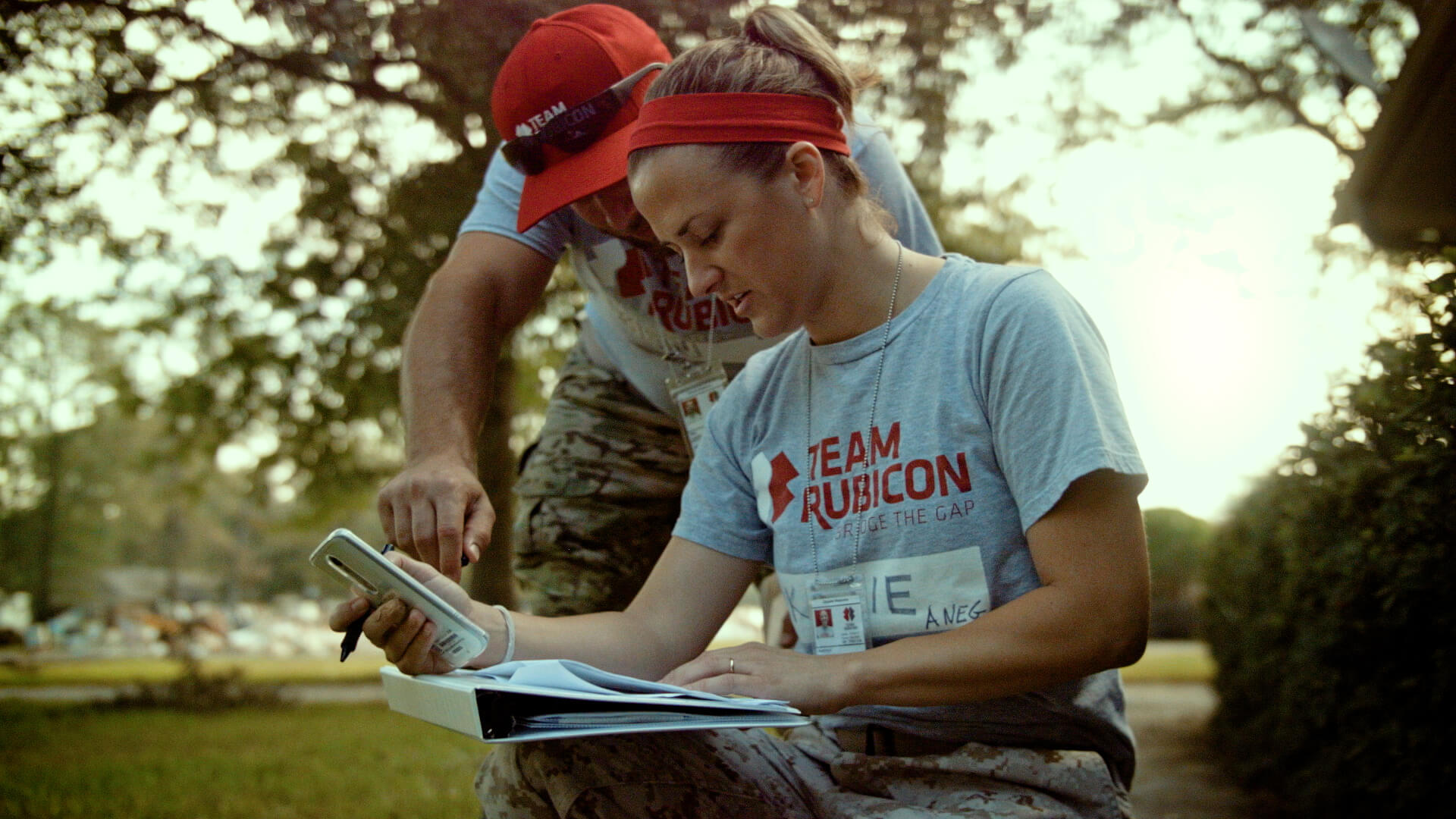 Members of Team Rubicon working in the field