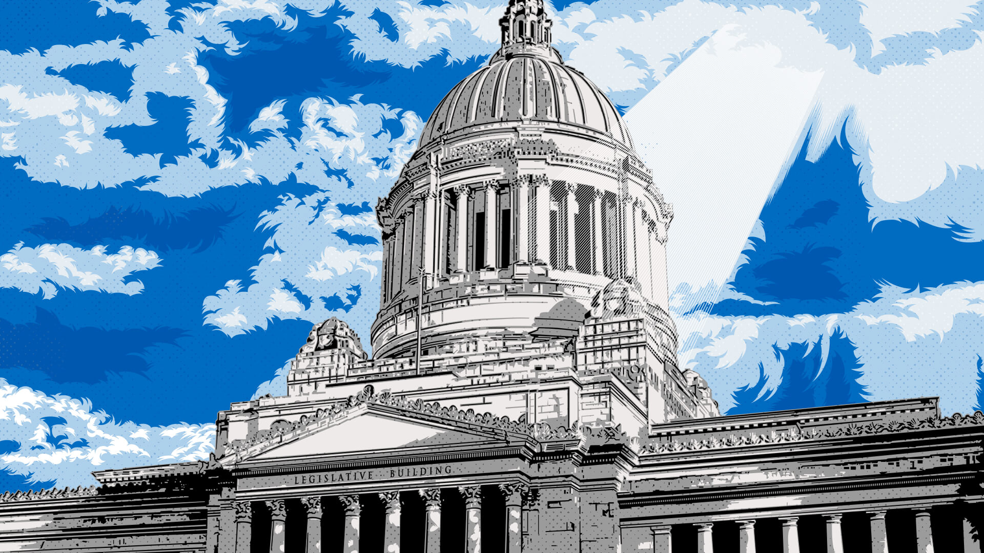 Illustration of Washington state capitol