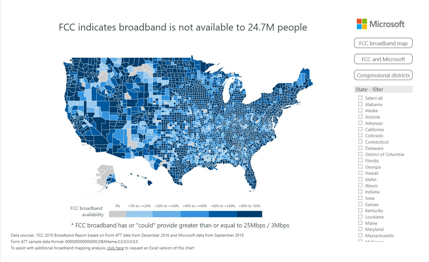 Fcc Census Block Map Signs Of Progress On Broadband Mapping, But More Work Still To Do -  Microsoft On The Issues