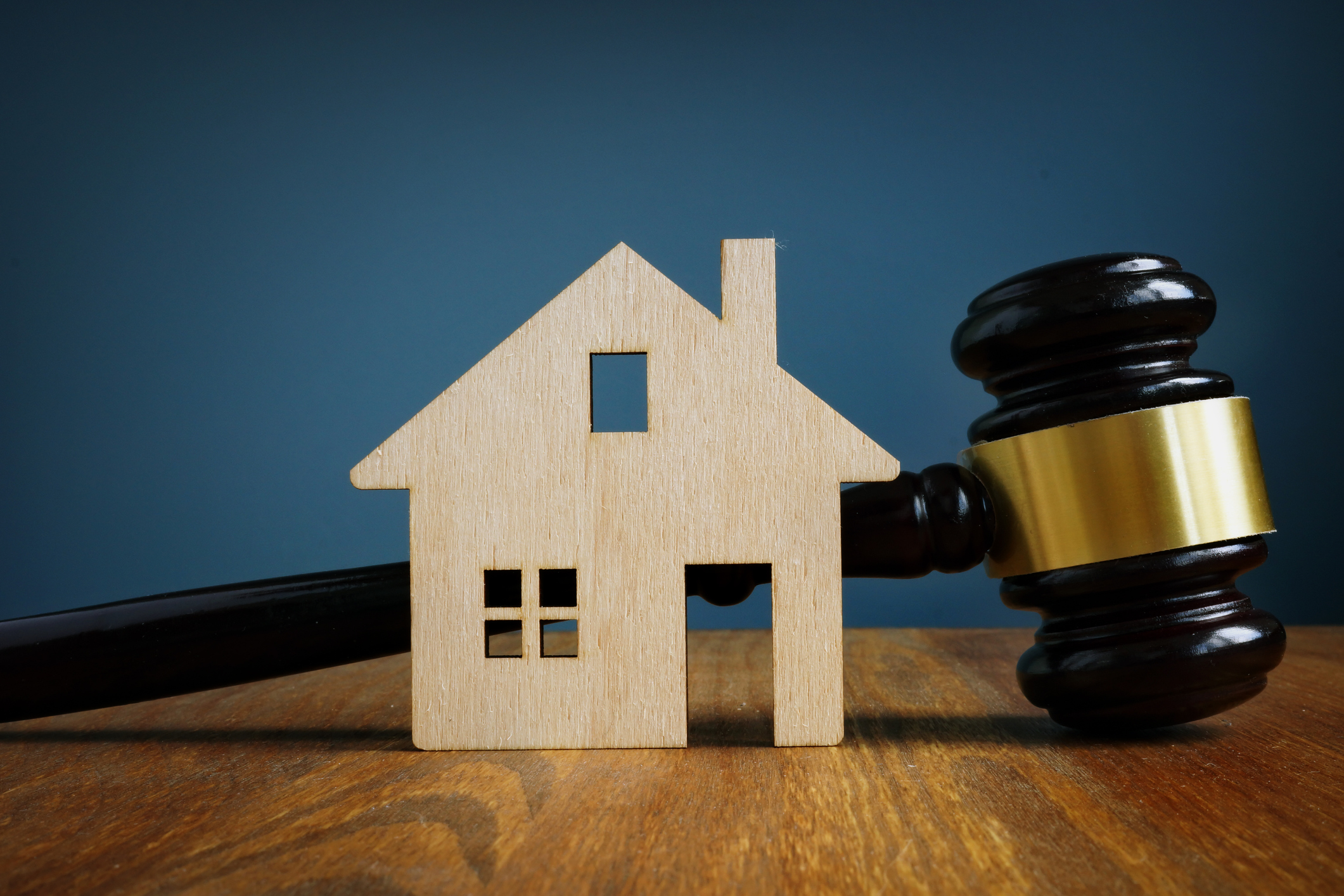 abstract picture of home and gavel