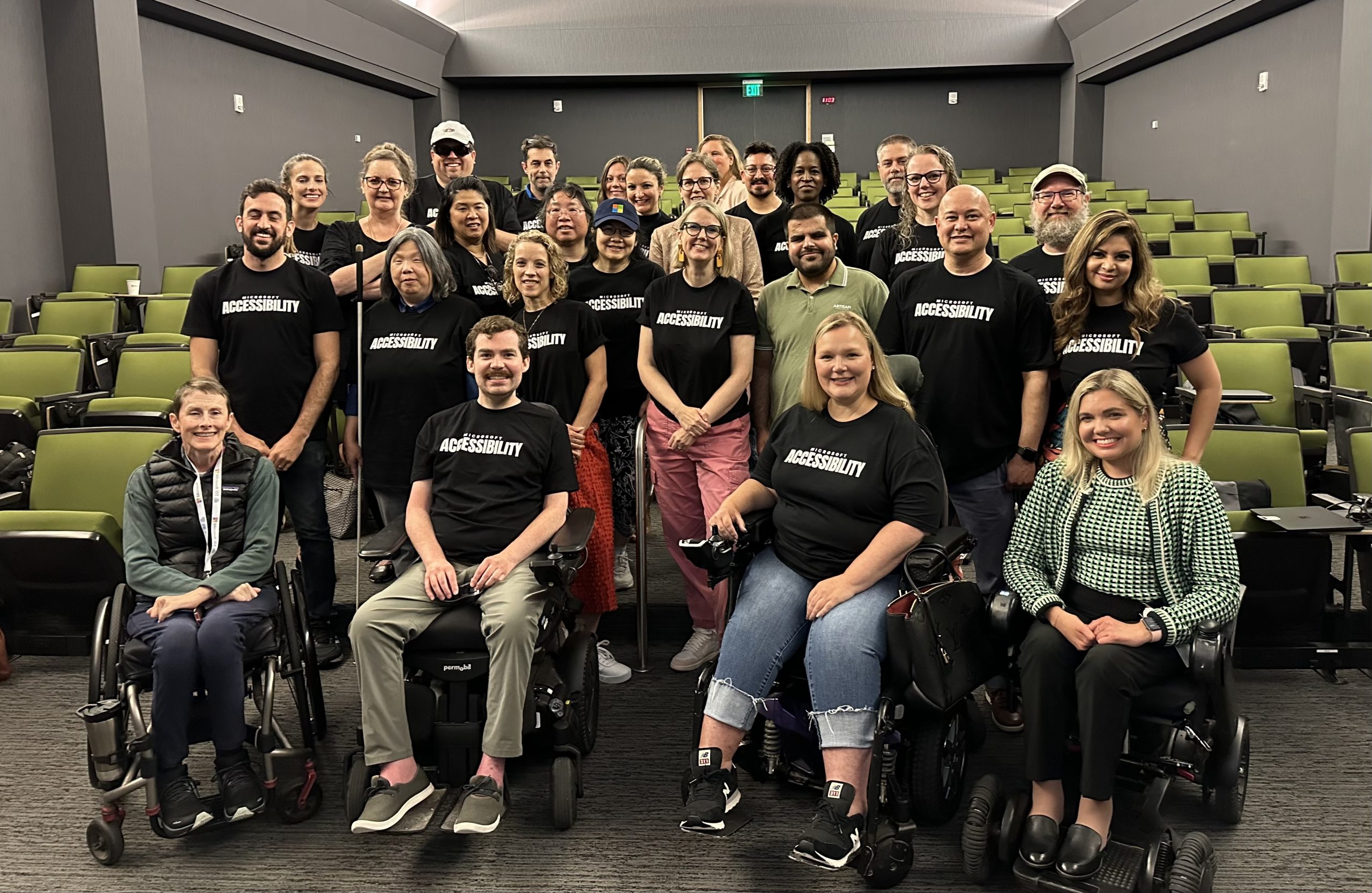 Image of members of the accessibility community at Microsoft