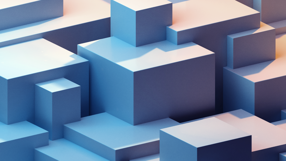 an abstract image of shaded blocks