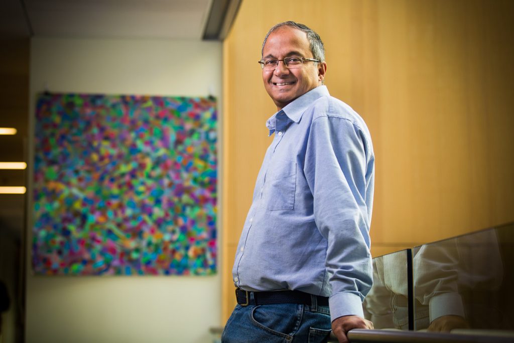 Arul Menezes is general manager of the Microsoft AI and Research machine translation team. (Photo by Dan DeLong)